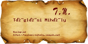 Téglási Mihály névjegykártya